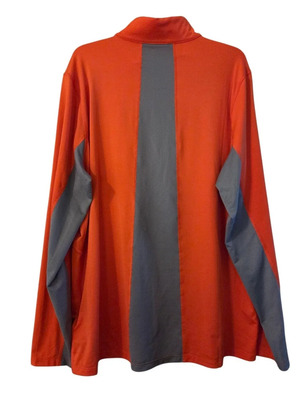 The North Face Gorpcore 1/4 Zip Shirt Orange Gray Long Sleeve Outdoors Size XL